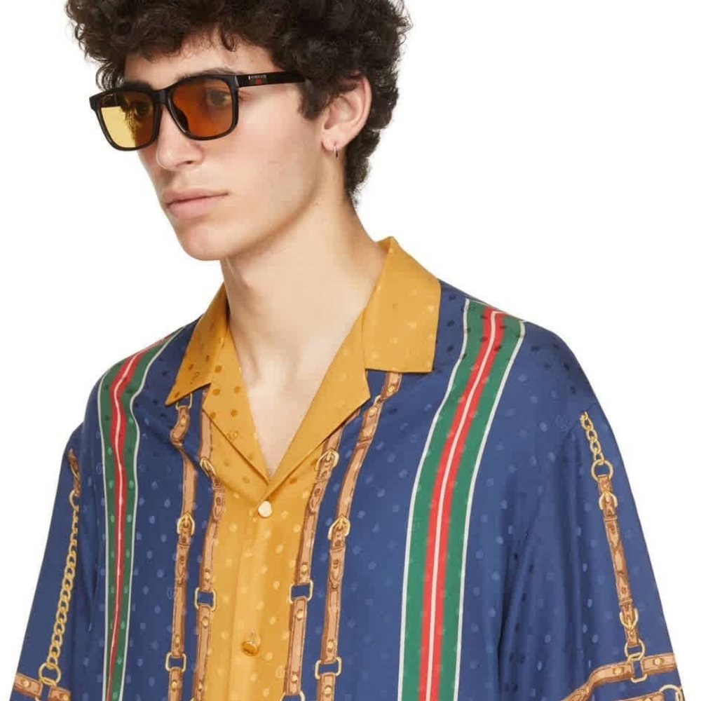 Gucci Yellow lens Square Sunglasses